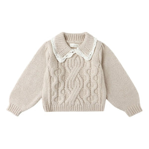 Rylee + Cru - Alice Mini Sweater | Ecru