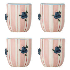 Bloomingville - Carry Cups - Set of 4 | Pink