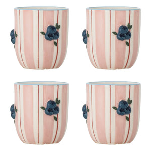 Bloomingville - Carry Cups - Set of 4 | Pink