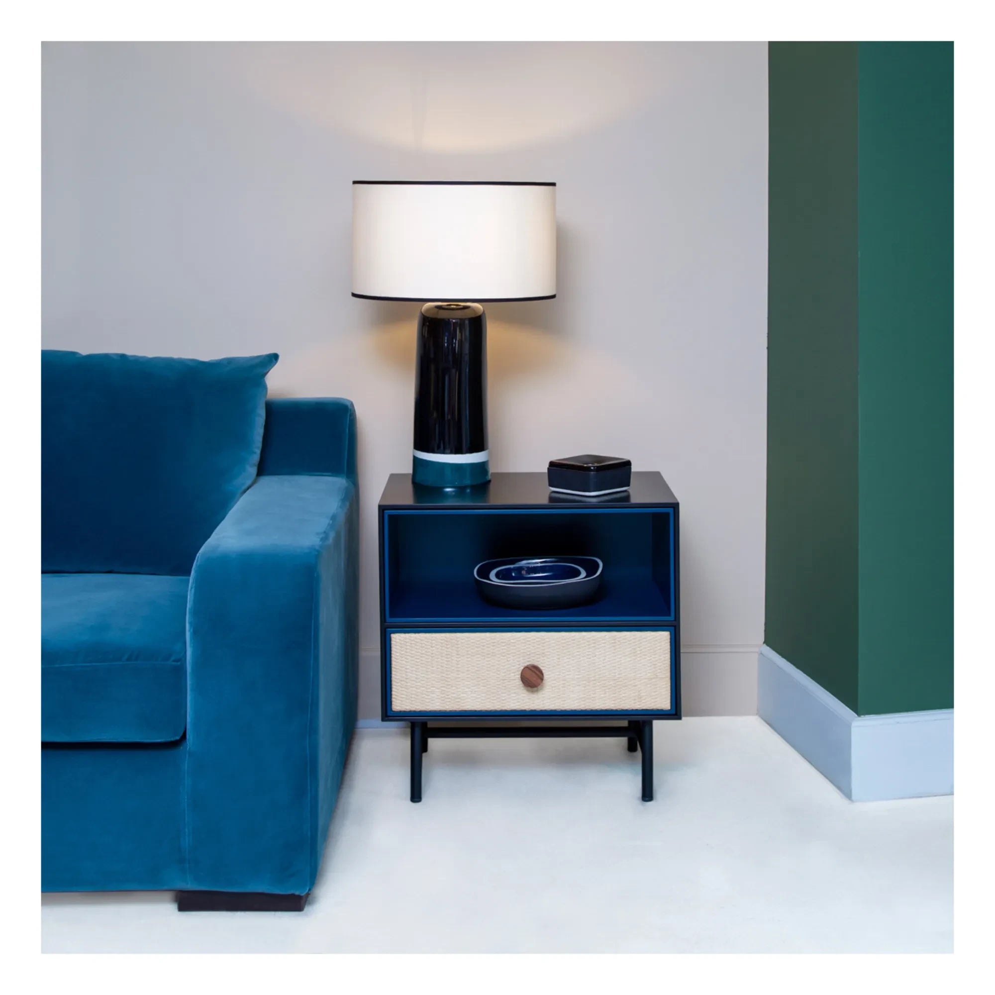 Maison Sarah Lavoine - Sicilia Table Lamp H60cm | Sarah Blue
