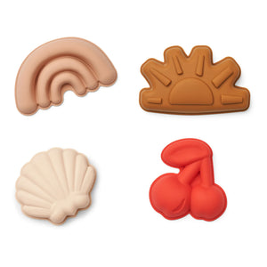 Liewood - Silicone Sand Molds - Set of 4 | Cherry/Apple Blossom