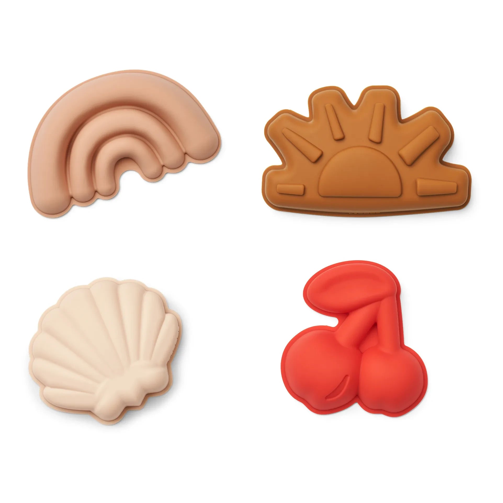 Liewood - Silicone Sand Molds - Set of 4 | Cherry/Apple Blossom
