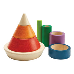 Plan Toys - Stackable and Interlocking Pyramid