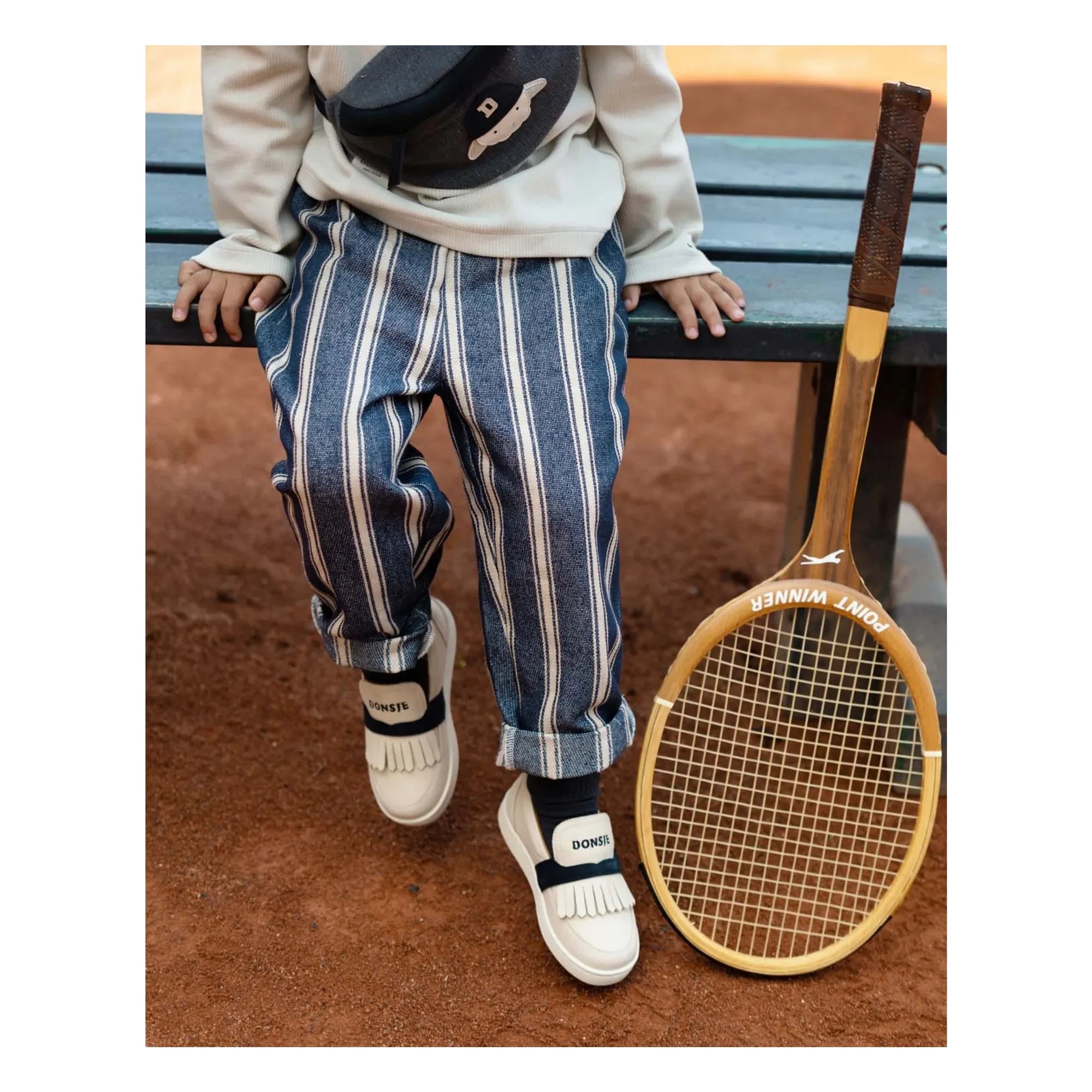 Donsje - Menno Striped Trousers | Blue