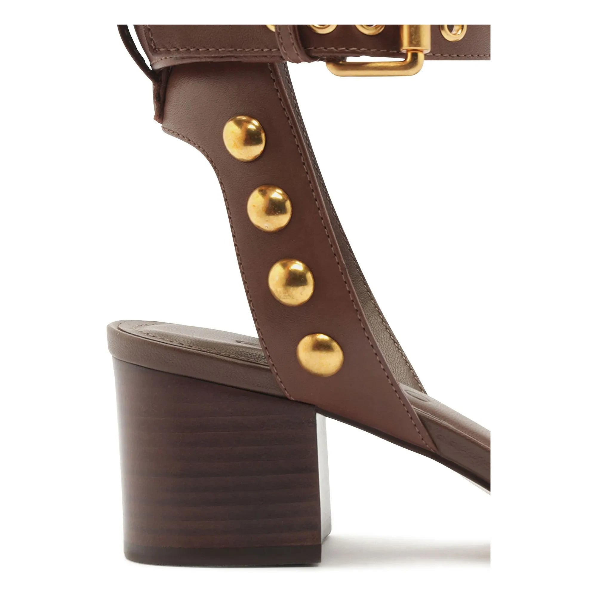 Farm Rio - Leather Block Sandals | Brown