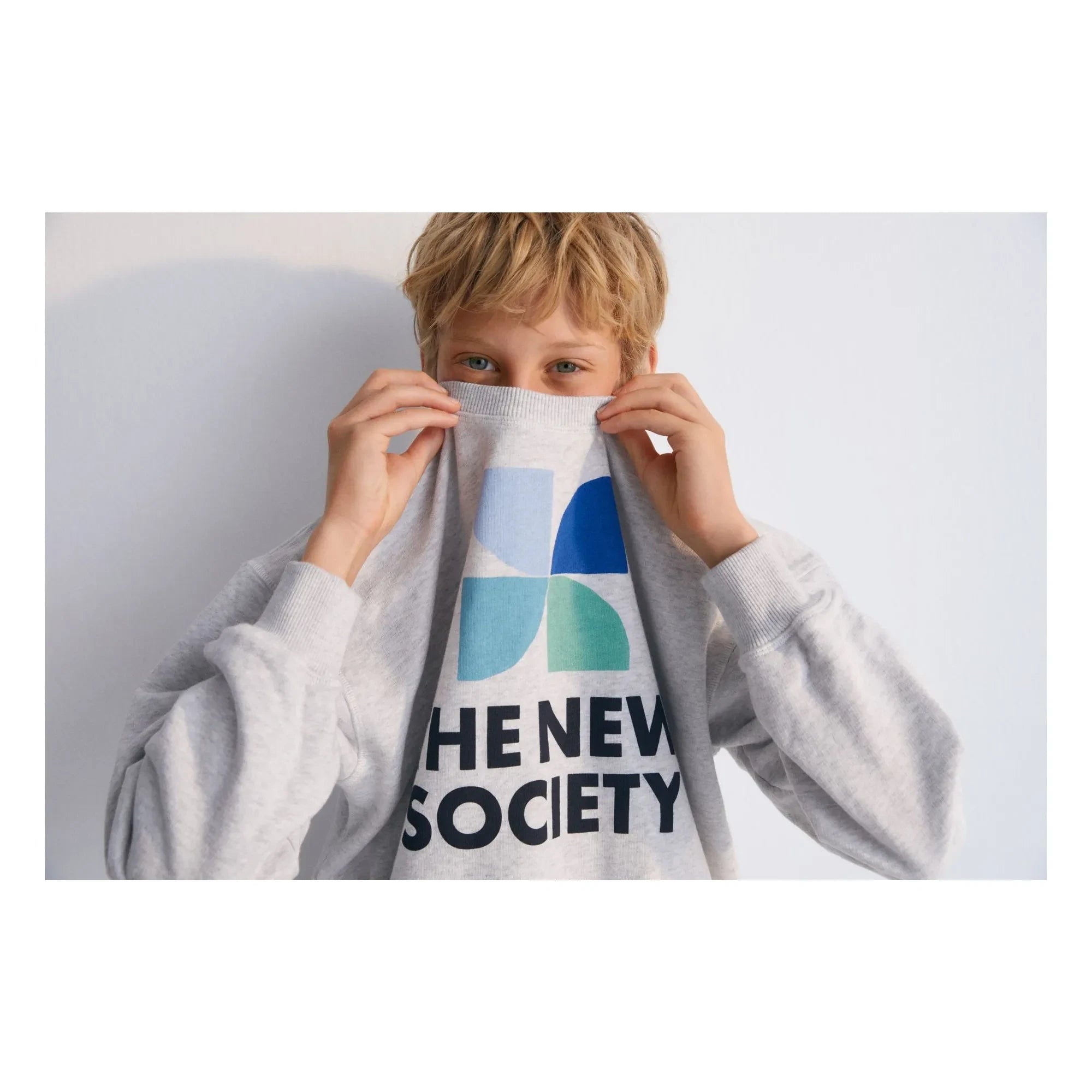 the new society - Sweat Logo Mykonos Baby | Gri melanj