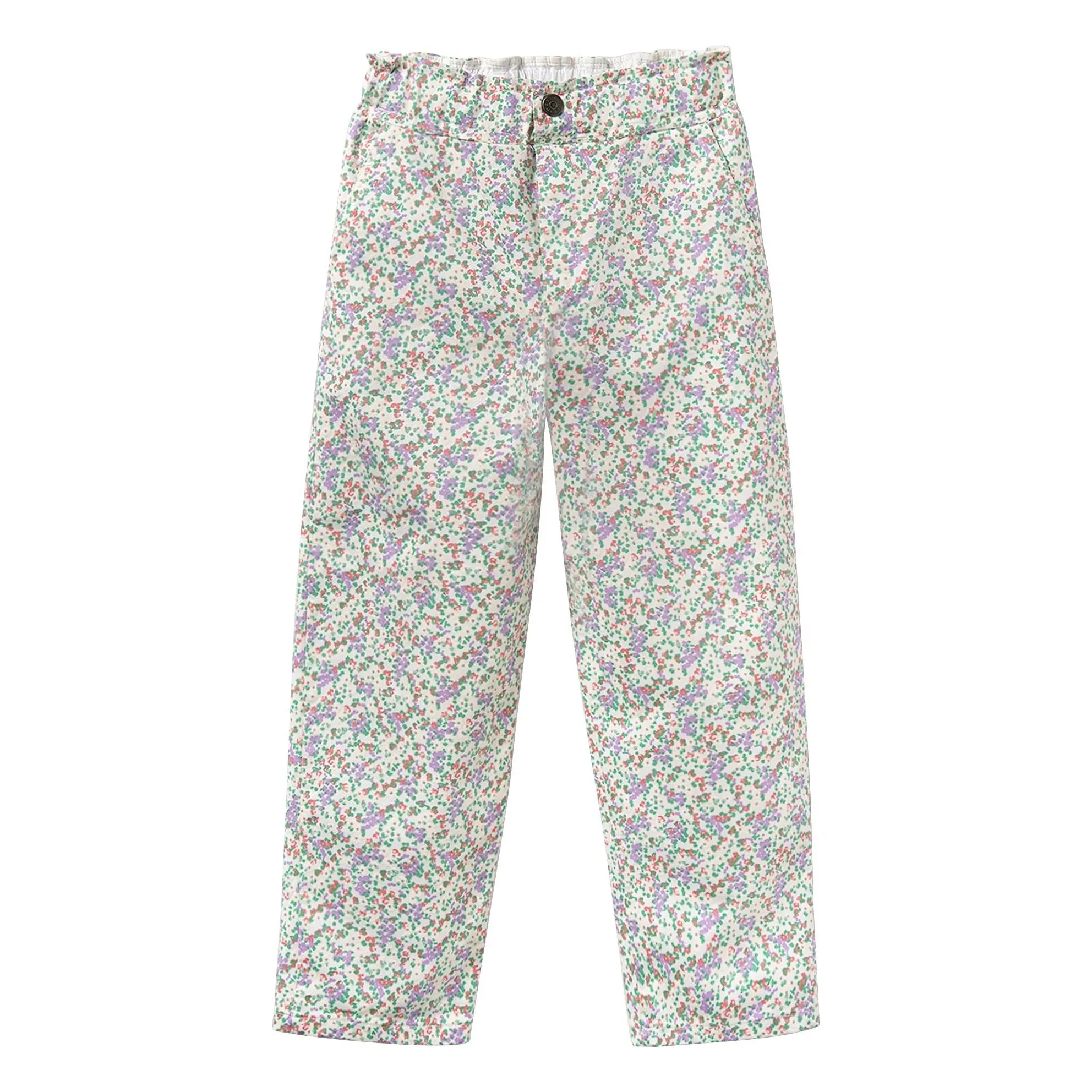 Cozmo - Paola Floral Pants | Ecru