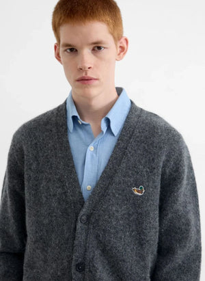 Edmmond Studios - Duck Patch Cardigan | Gray