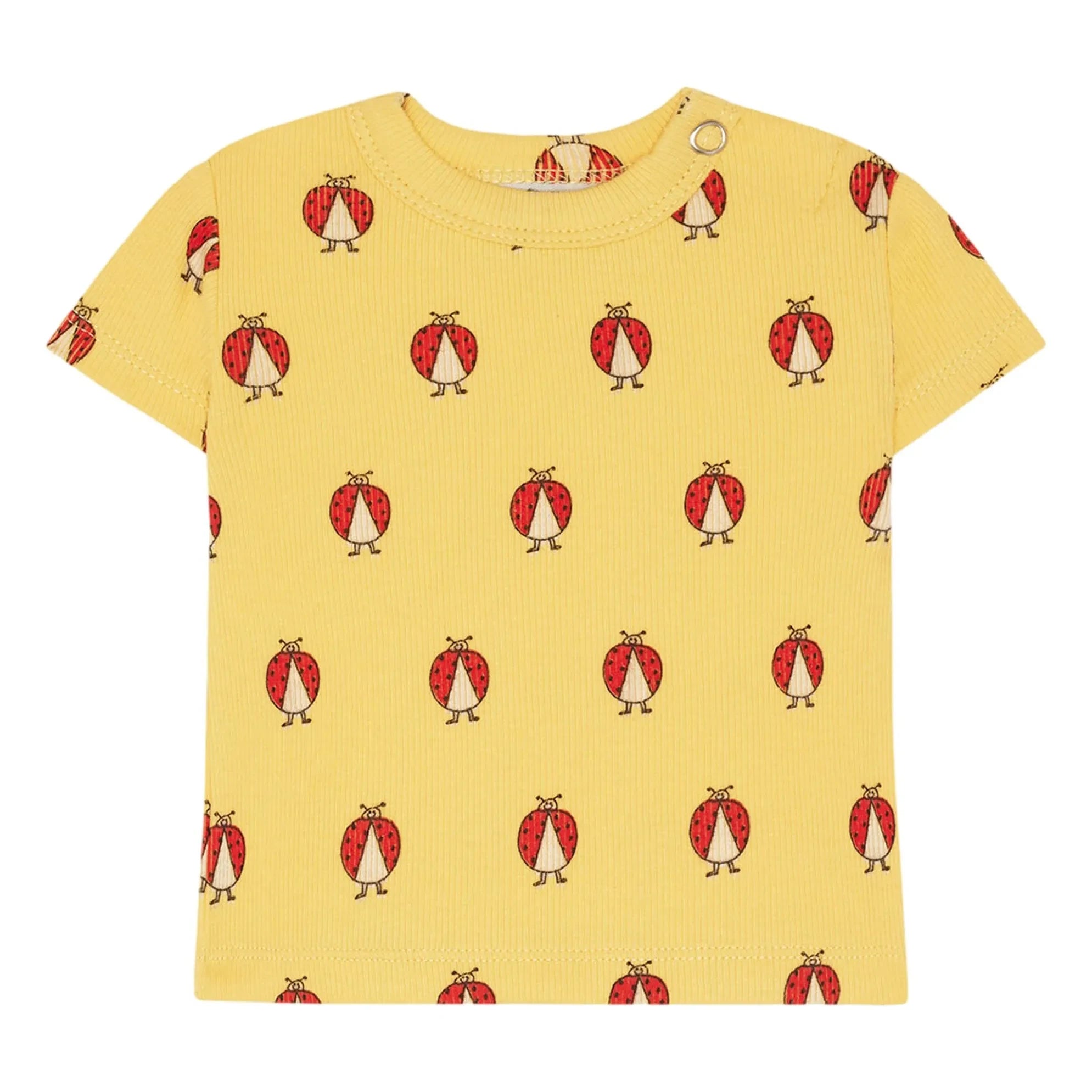 The Campamento - Coccinelles Organic Cotton Baby T-Shirt | Yellow