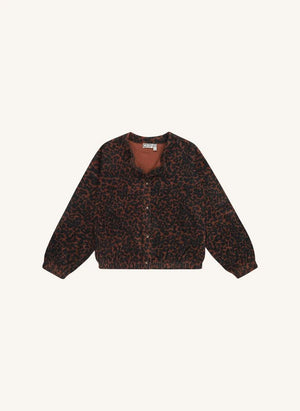 Tumble N'Dry - Madelon Leopard Organic Cotton Cardigan | Brown