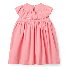 Copenhagen Colors - Organic Cotton Embroidered Collar Dress | Soft Pink