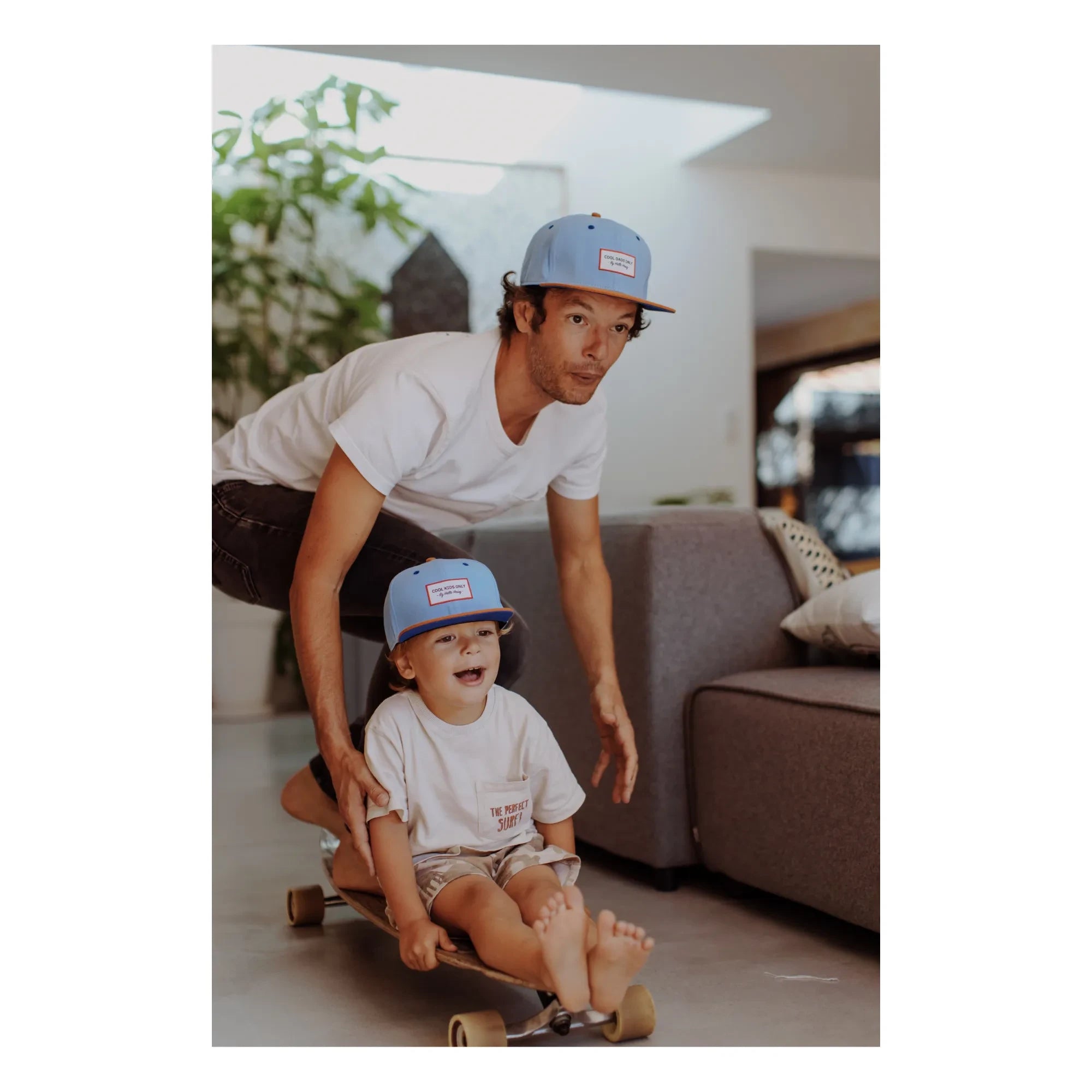 Hello Hossy - Flat Visor Hat | Denim Blue