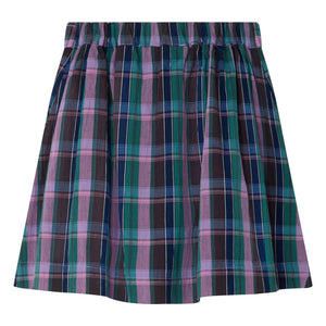 Bonpoint - Esterina Skirt Organic Cotton Checkered | Purple