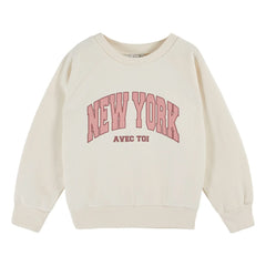 Emile et Ida - Sweatshirt New York Organic Cotton | Cream