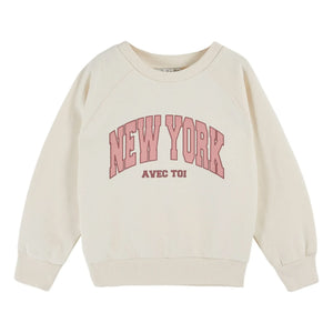 Emile et Ida - Sweatshirt New York Organic Cotton | Cream