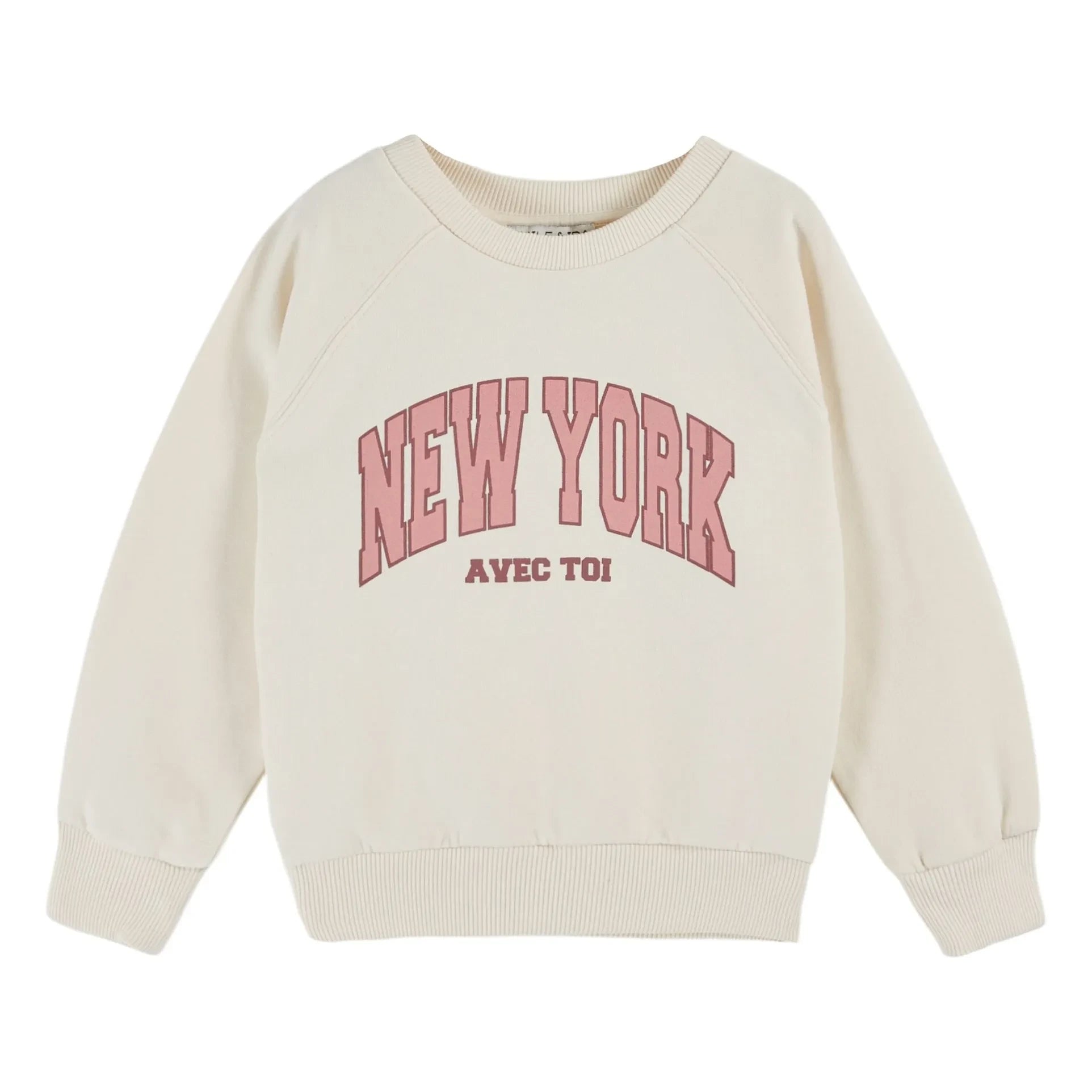 Emile et Ida - Sweatshirt New York Organic Cotton | Cream