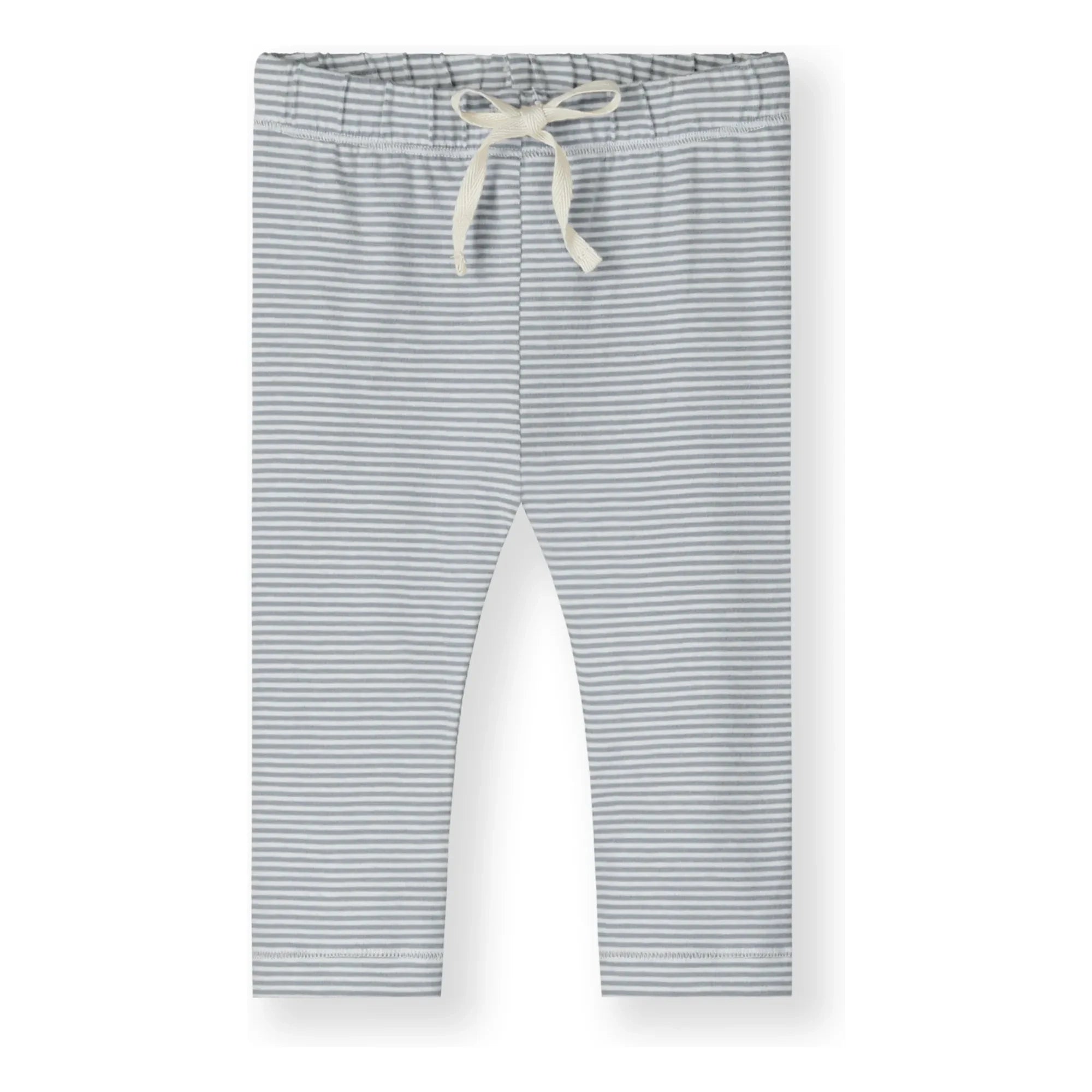 Gray Label - Çizgili Mini Tayt Organik Pamuk | Buz Mavisi