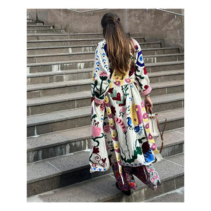 SISSEL EDELBO - Pink White Swan Coat | White