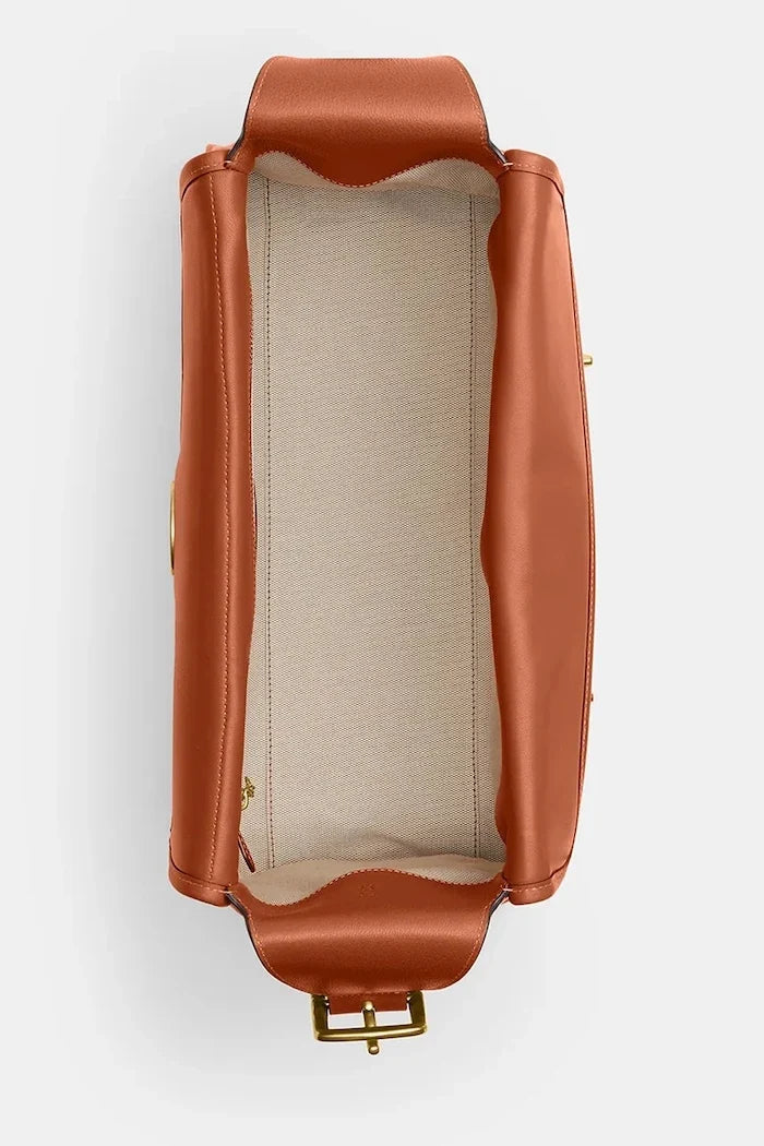 Coach kadın deri hobo çanta Turnlock Haversack Bag