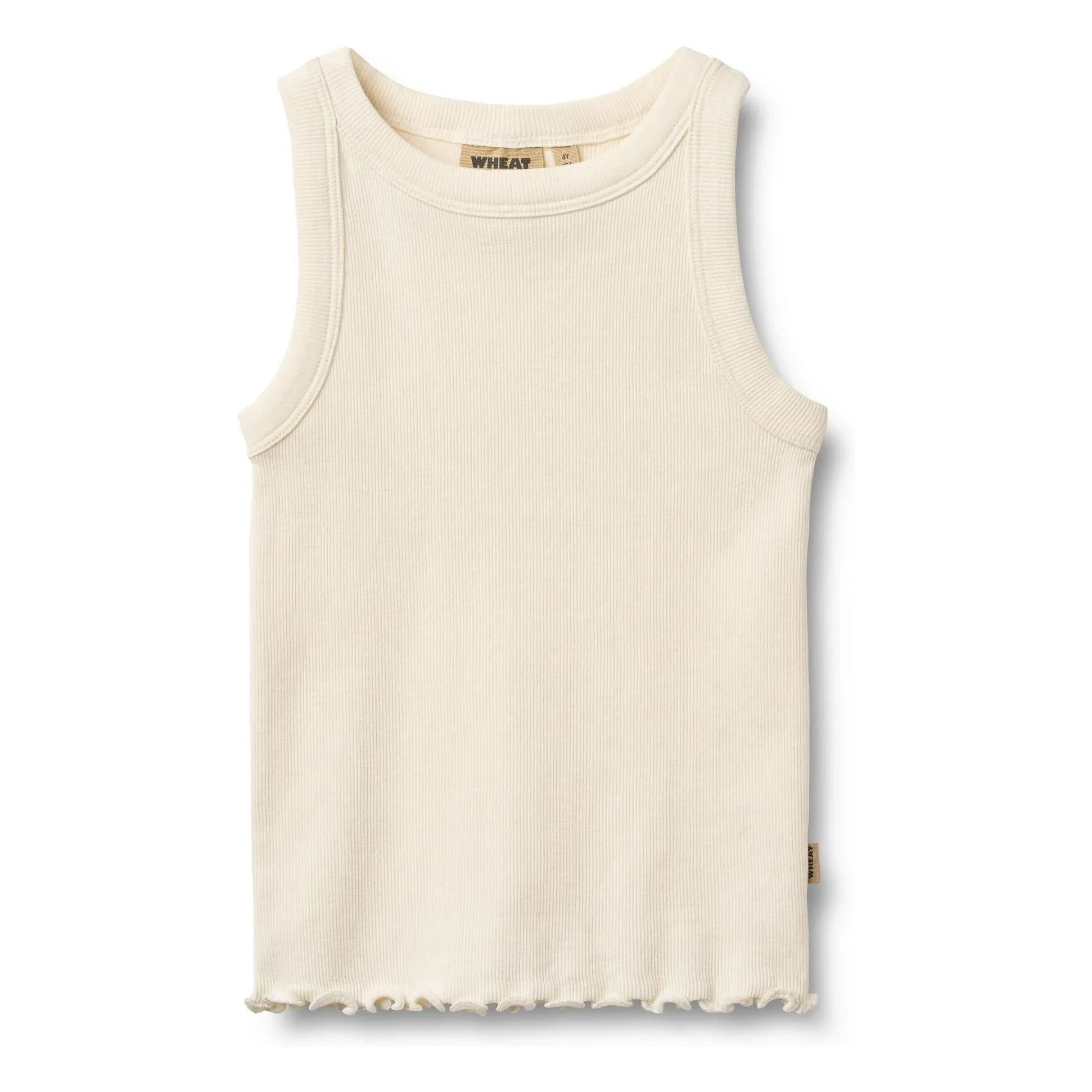 Wheat - Minka Organic Cotton Ribbed Tank Top | Ivory