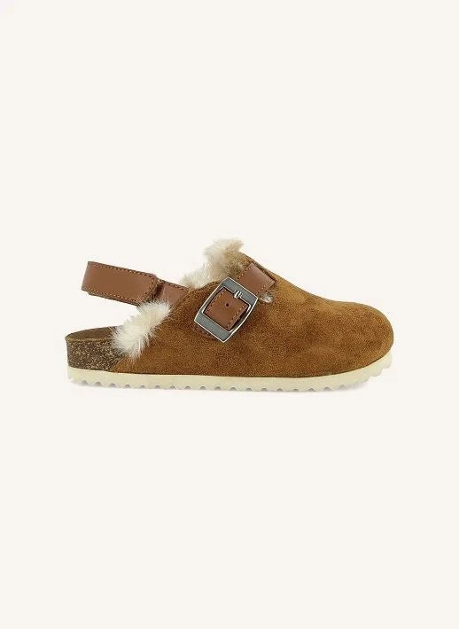 Bonton - Lined Slippers | Camel