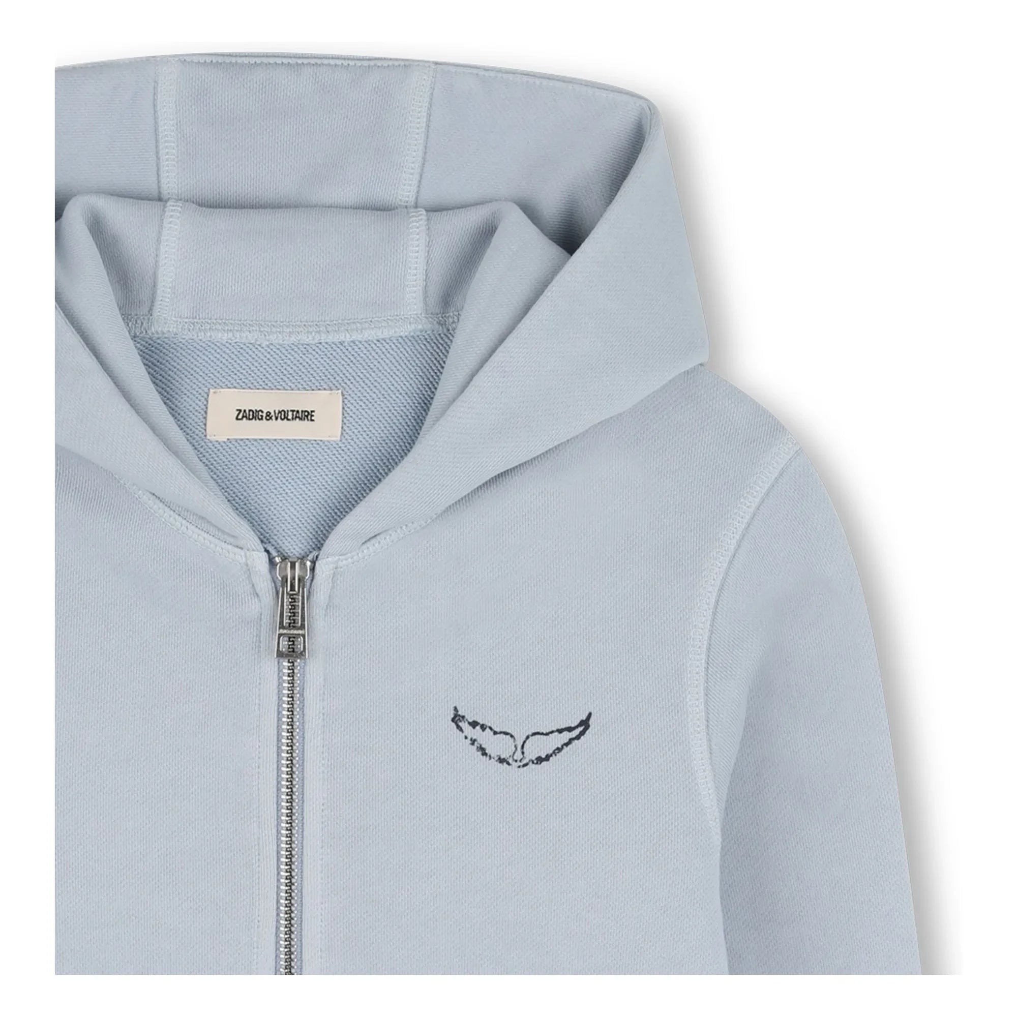 Zadig & Voltaire - Make More Art Zip-up Sweatshirt | Light Blue