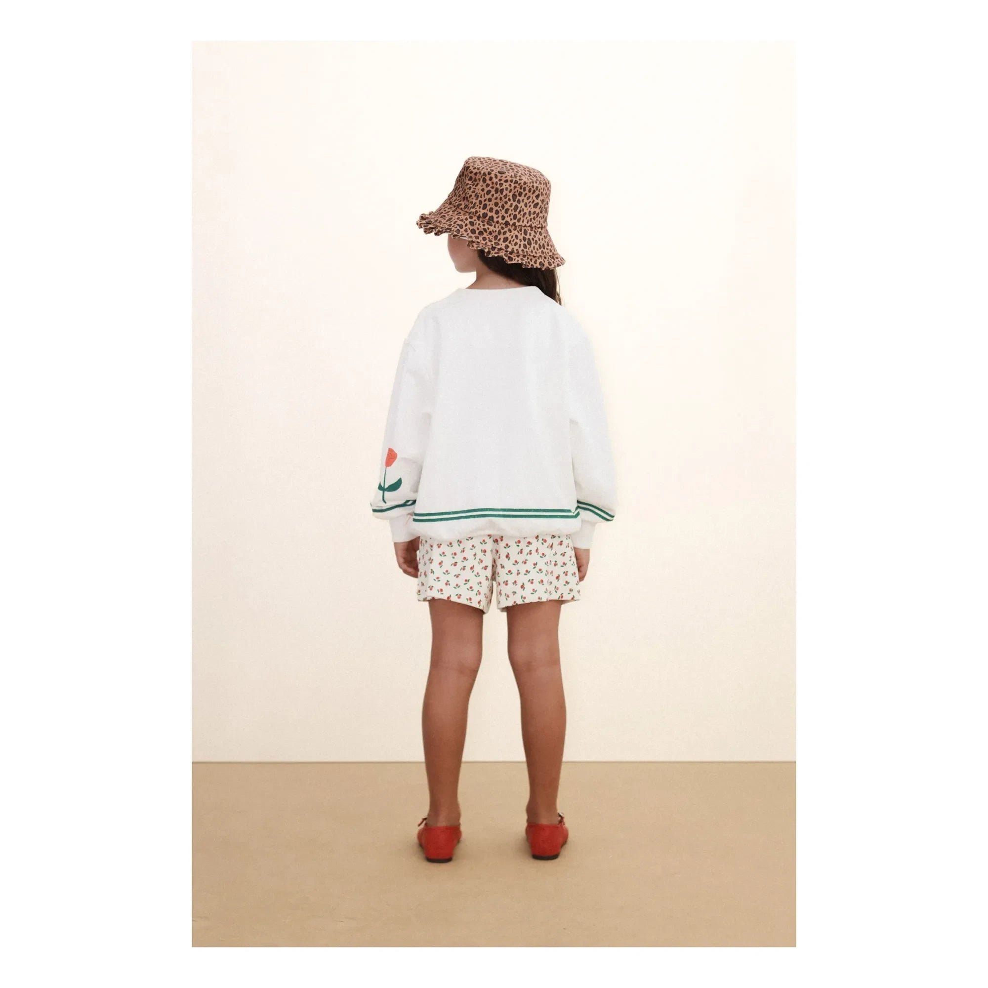 Tinycottons - Puffy Shorts Roses Organic Cotton | White