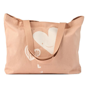 Liewood - Big Cœurs Organic Cotton Tote Bag | Pink