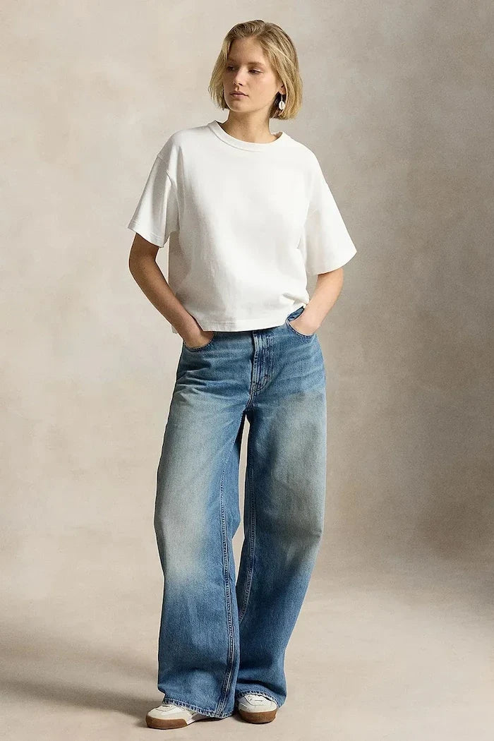Polo Ralph Lauren wide leg kadın kot pantolon
