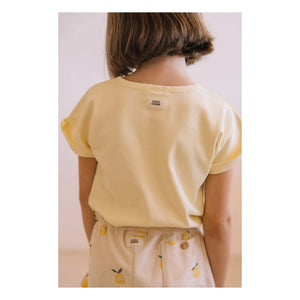 Studio Bohème - Bama Organic Cotton T-Shirt | Light Yellow