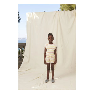 Bebe Organic - Top Crocheted Paloma Cherries Organic Cotton | Ecru