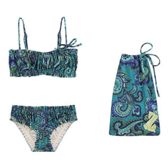 Zimmermann - Patience Paisley Swimsuit | Turquoise