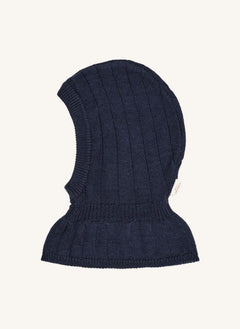 Copenhagen Colors - Merinos Yünü Fitilli Balaklava | Lacivert