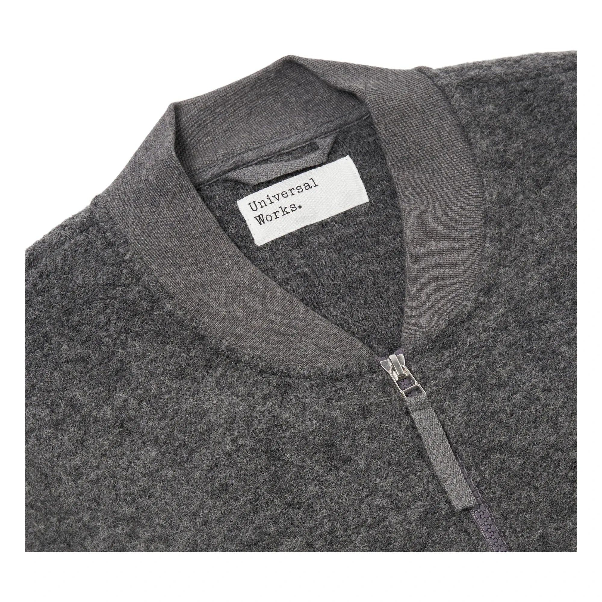 Universal Works - Wool Zip-up Bomber Jacket | Gray
