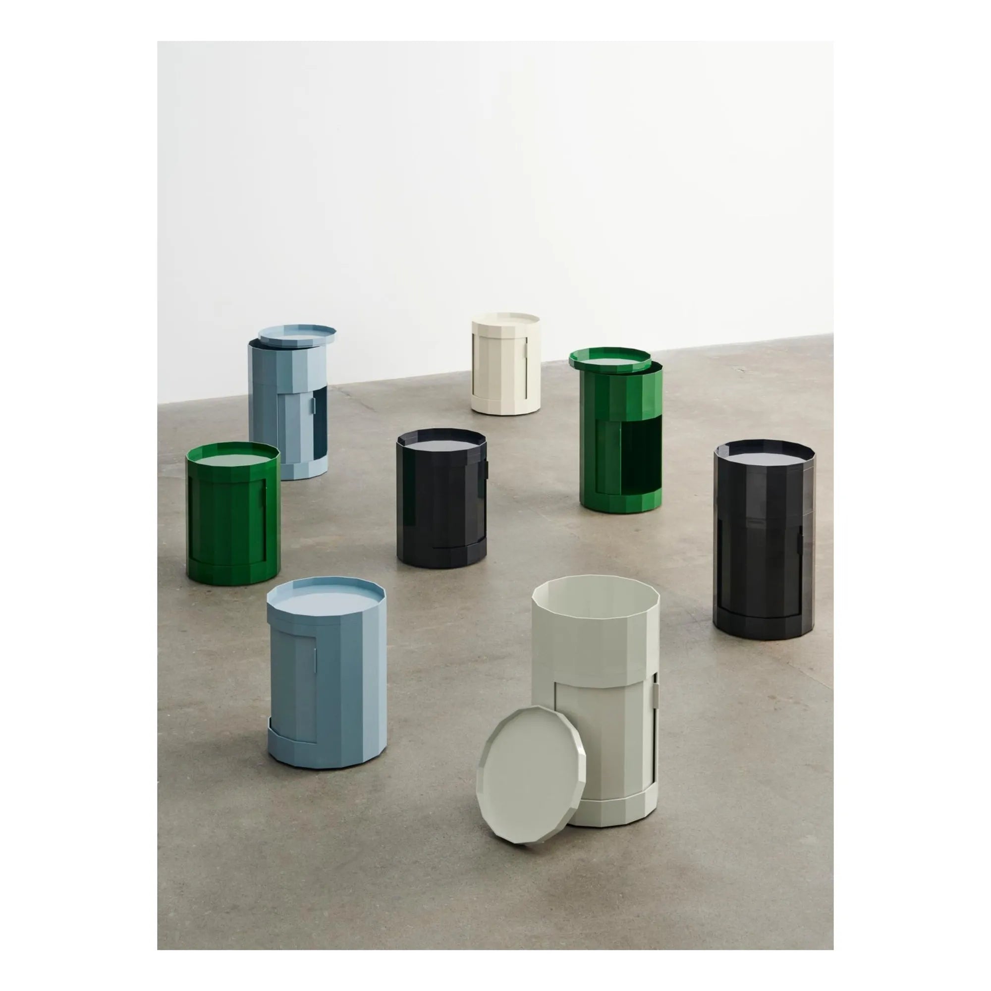 Hay - H66cm Facet Storage Unit | Grey