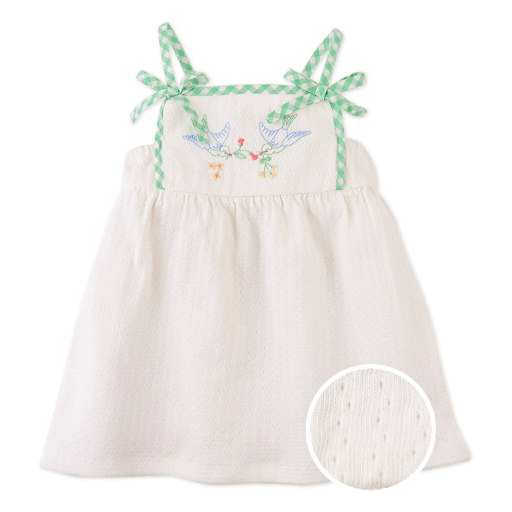 Gingersnaps - Aviana Embroidered Dress | White