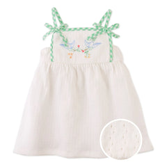 Gingersnaps - Aviana Embroidered Dress | White