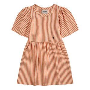 Bobo Choses - Striped Organic Cotton Dress | Orange