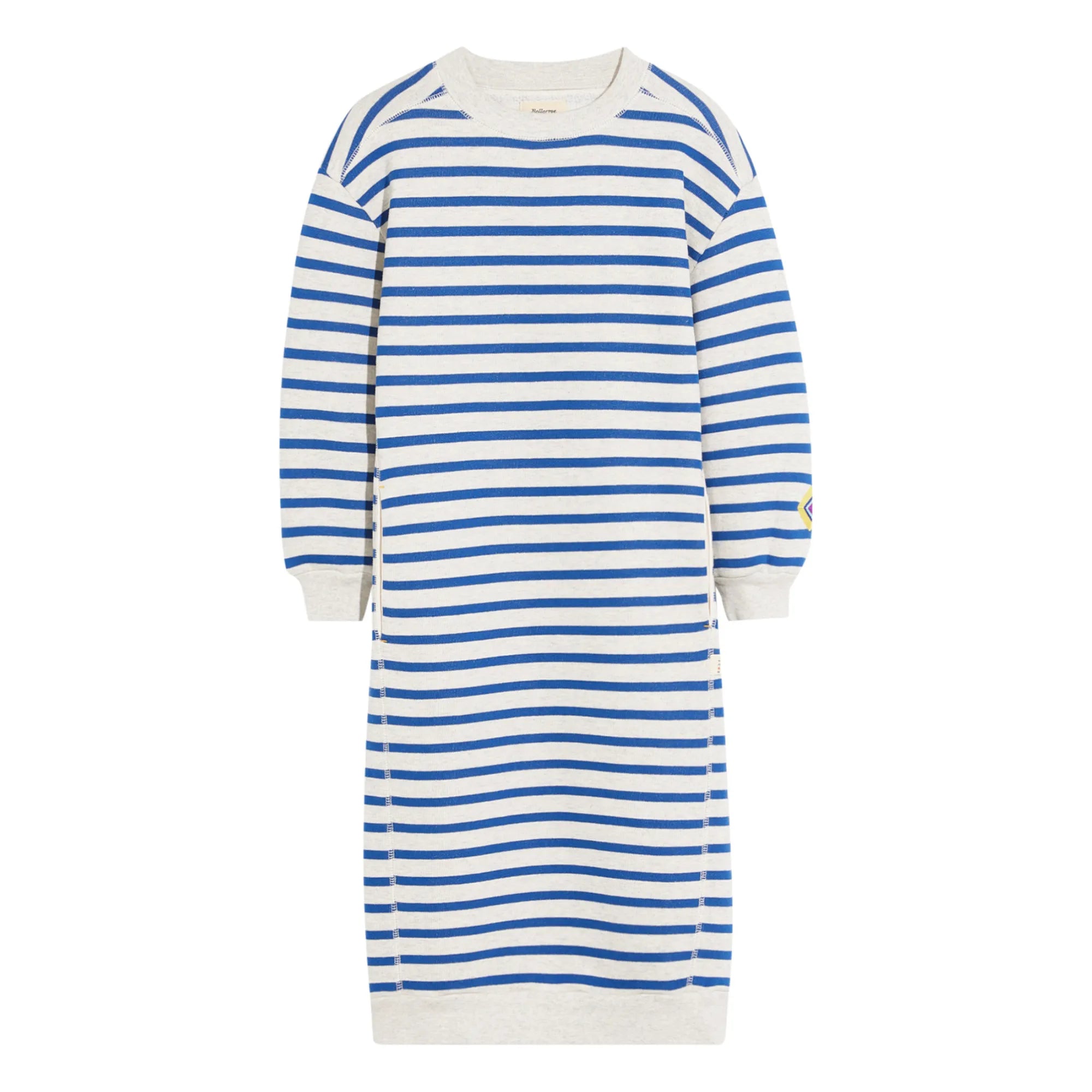 Bellerose - Fadola Marinière Sweater Dress | Heather White