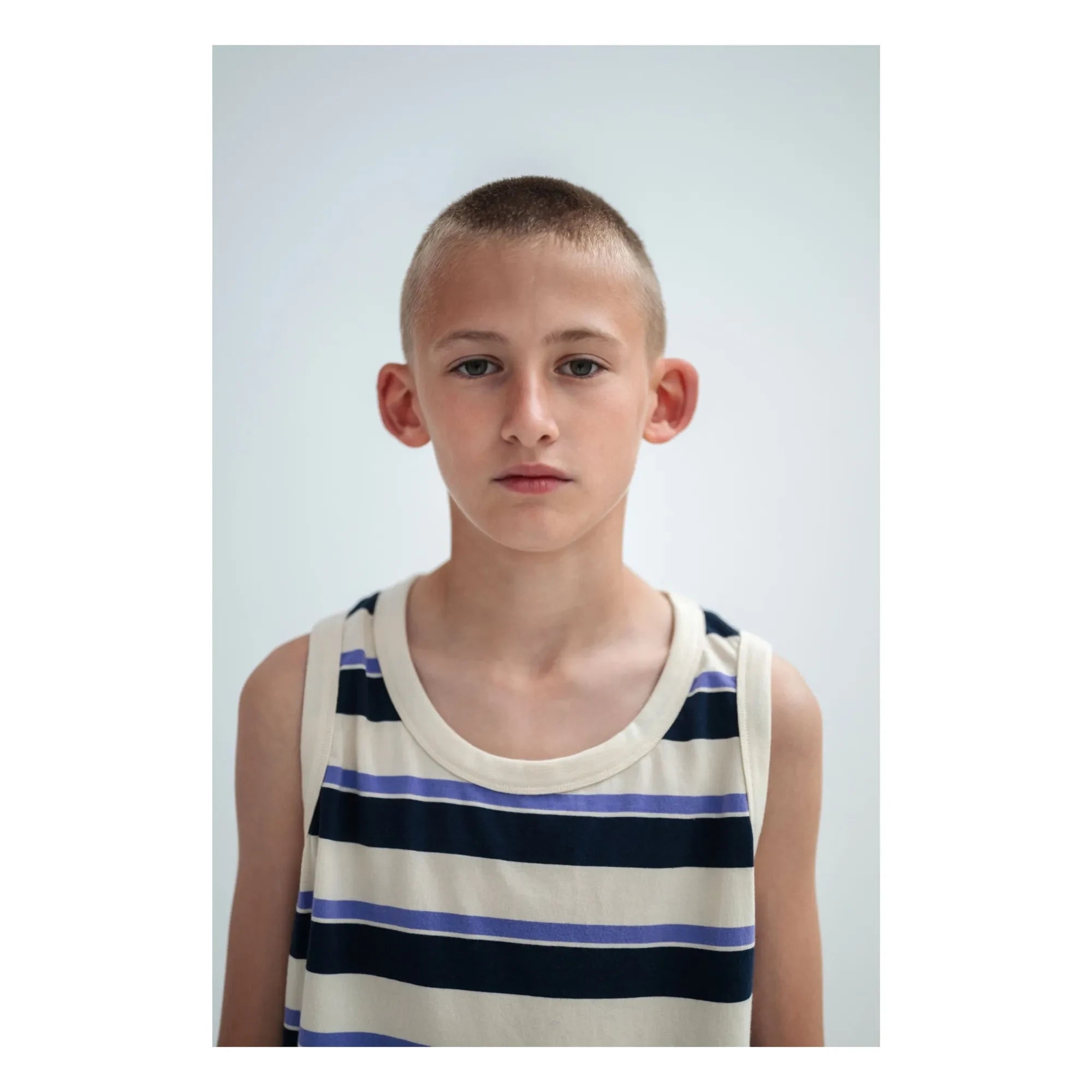 Repose AMS - Striped Organic Cotton Tank Top | Cream