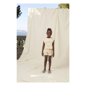 Bebe Organic - Top Crocheted Paloma Cherries Organic Cotton | Ecru