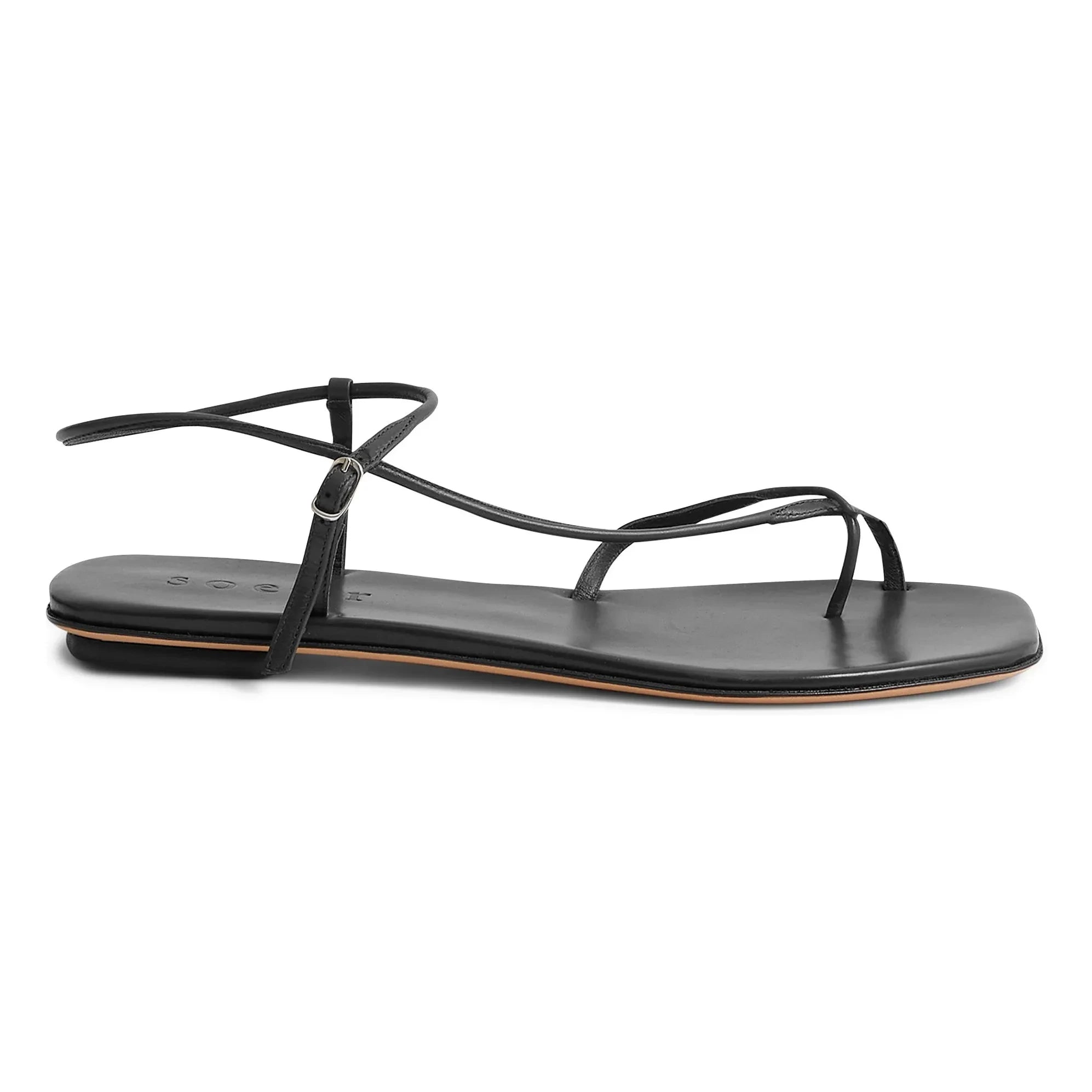 Soeur - Rosalie Deri sandalet | Siyah