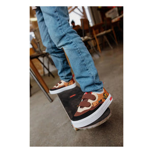 Hello Hossy - Mascots Ride Cartoon Sneakers | Brown