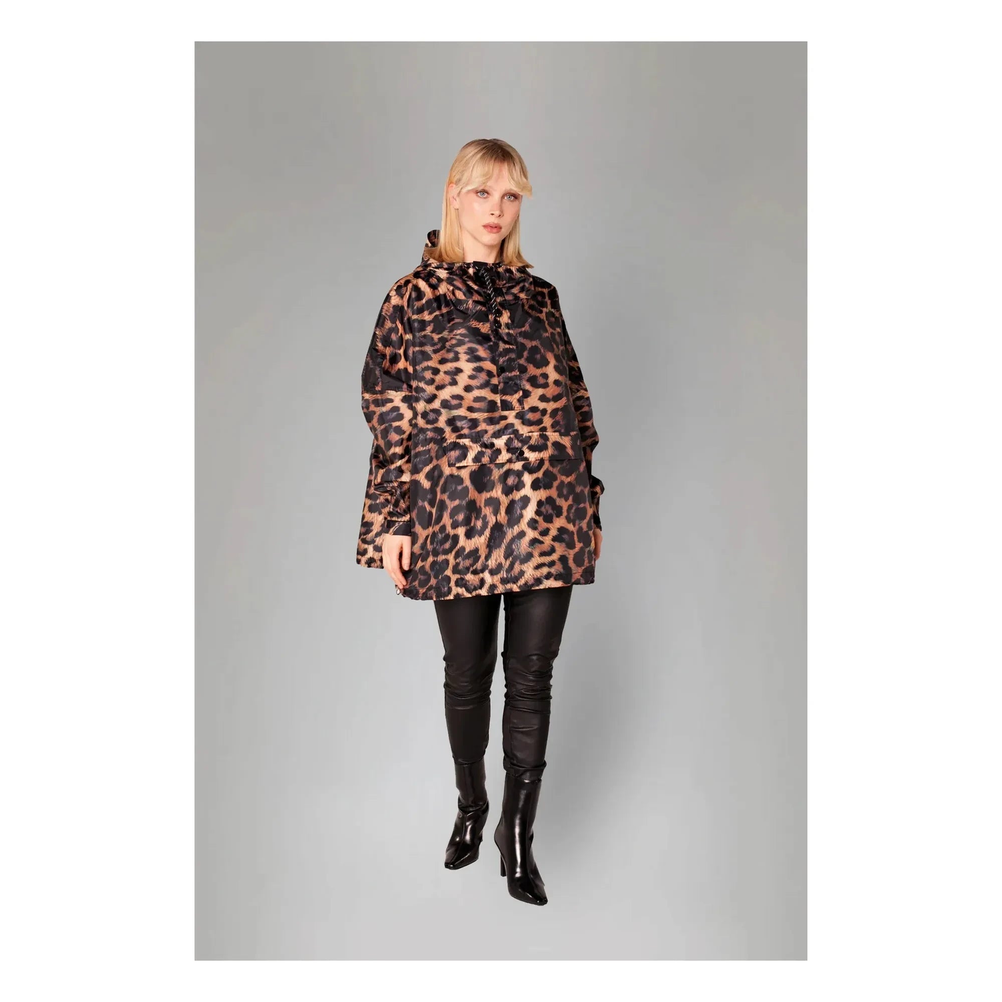 Rainkiss - Dark Leopard Raincoat | Brown