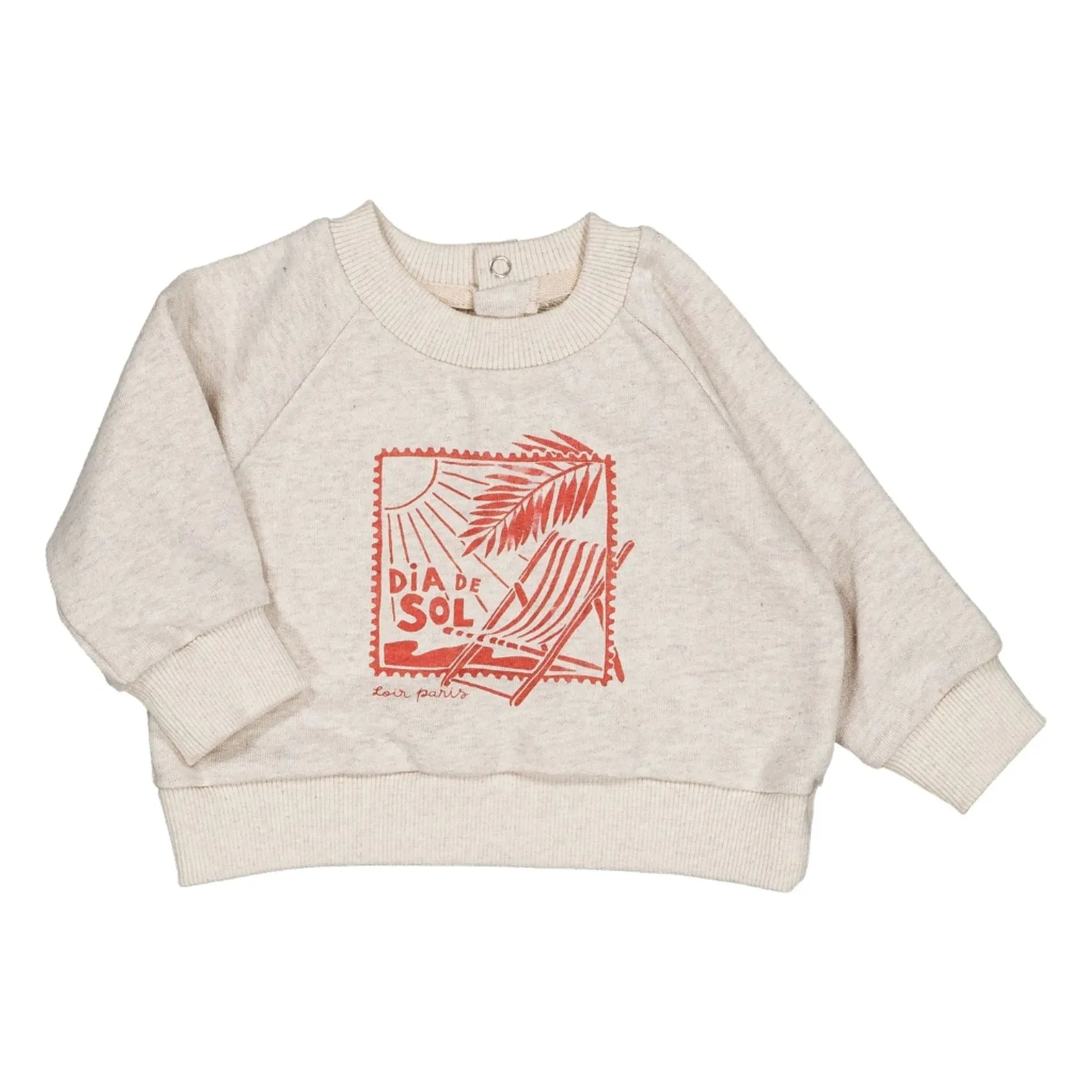 Loir - Sweat Dia Del Sol Chiné | Ecru
