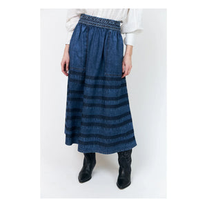 Lollys Laundry - Amond Denim Pamuk Etek | Mavi