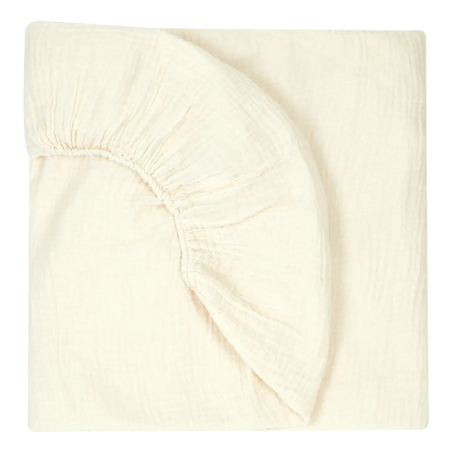 Nobodinoz - Organic Cotton Elastic Fitted Sheet | Natural