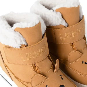 Liewood - Barley Bear Plush-Lined Boots Made from Recycled Fibers | Caramel