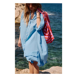 Rose in April - Elisa Striped Tote Bag | Pink
