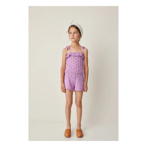 Tocoto Vintage - Ribbed File Shorts | Lilac